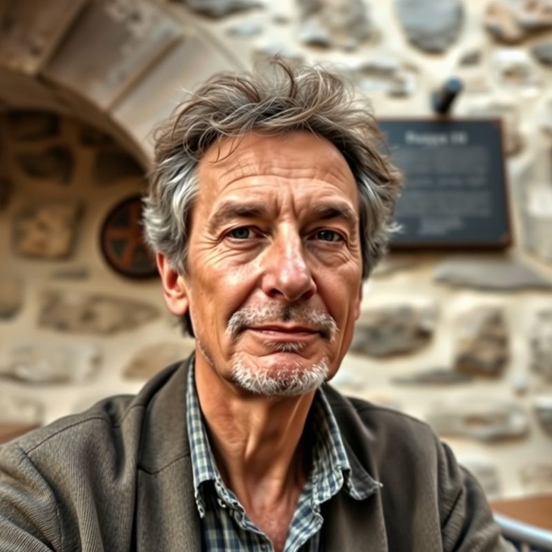 Portret hrvatskog pisca u splitskoj kavani s kamenim zidovima